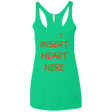 T-Shirts Envy / X-Small Insert Heart Here Women's Triblend Racerback Tank