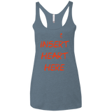 T-Shirts Indigo / X-Small Insert Heart Here Women's Triblend Racerback Tank