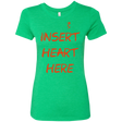 T-Shirts Envy / S Insert Heart Here Women's Triblend T-Shirt