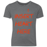 T-Shirts Premium Heather / YXS Insert Heart Here Youth Triblend T-Shirt