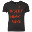 T-Shirts Vintage Black / YXS Insert Heart Here Youth Triblend T-Shirt