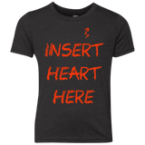 T-Shirts Vintage Black / YXS Insert Heart Here Youth Triblend T-Shirt