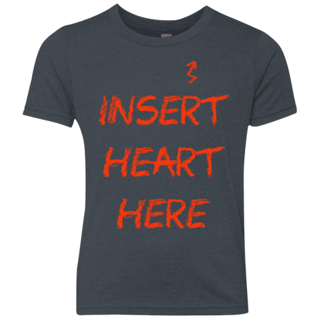 T-Shirts Vintage Navy / YXS Insert Heart Here Youth Triblend T-Shirt