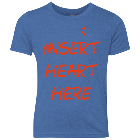 T-Shirts Vintage Royal / YXS Insert Heart Here Youth Triblend T-Shirt