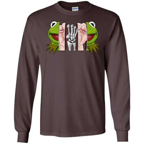 T-Shirts Dark Chocolate / S Inside the Frog Men's Long Sleeve T-Shirt