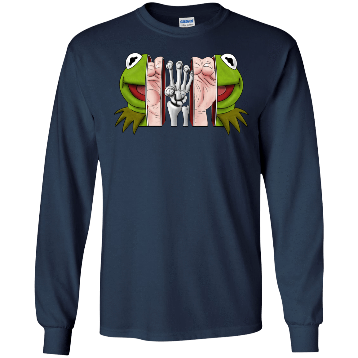 T-Shirts Navy / S Inside the Frog Men's Long Sleeve T-Shirt