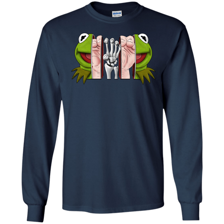 T-Shirts Navy / S Inside the Frog Men's Long Sleeve T-Shirt