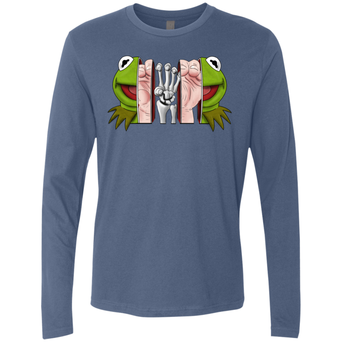 T-Shirts Indigo / S Inside the Frog Men's Premium Long Sleeve