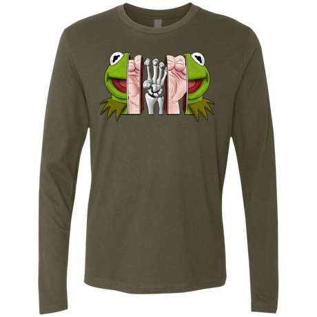 T-Shirts Military Green / S Inside the Frog Men's Premium Long Sleeve