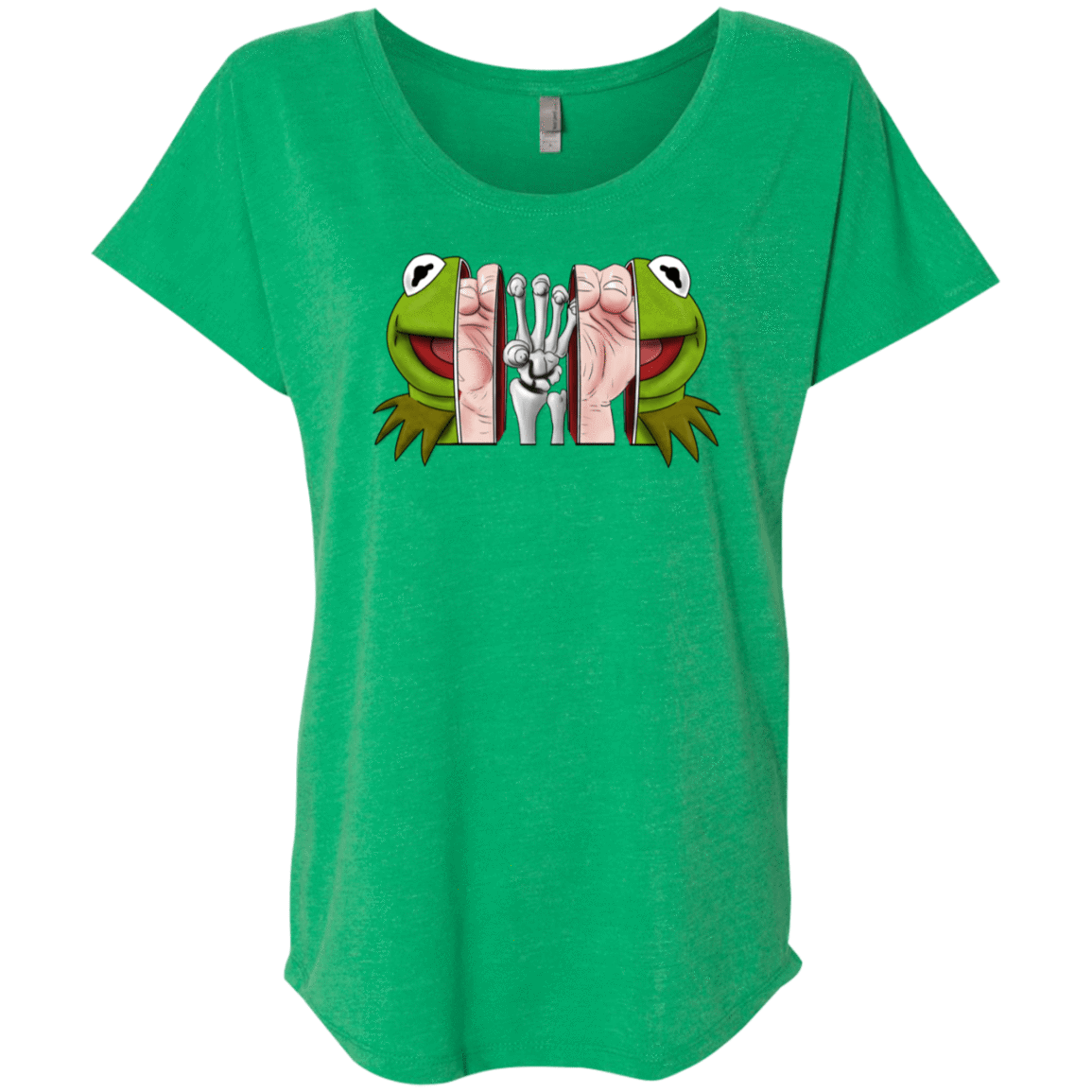 T-Shirts Envy / X-Small Inside the Frog Triblend Dolman Sleeve