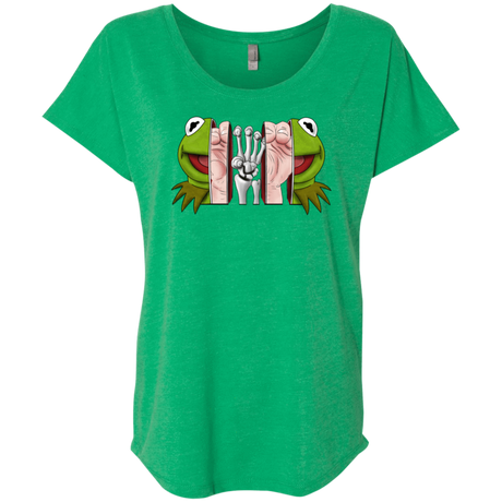 T-Shirts Envy / X-Small Inside the Frog Triblend Dolman Sleeve