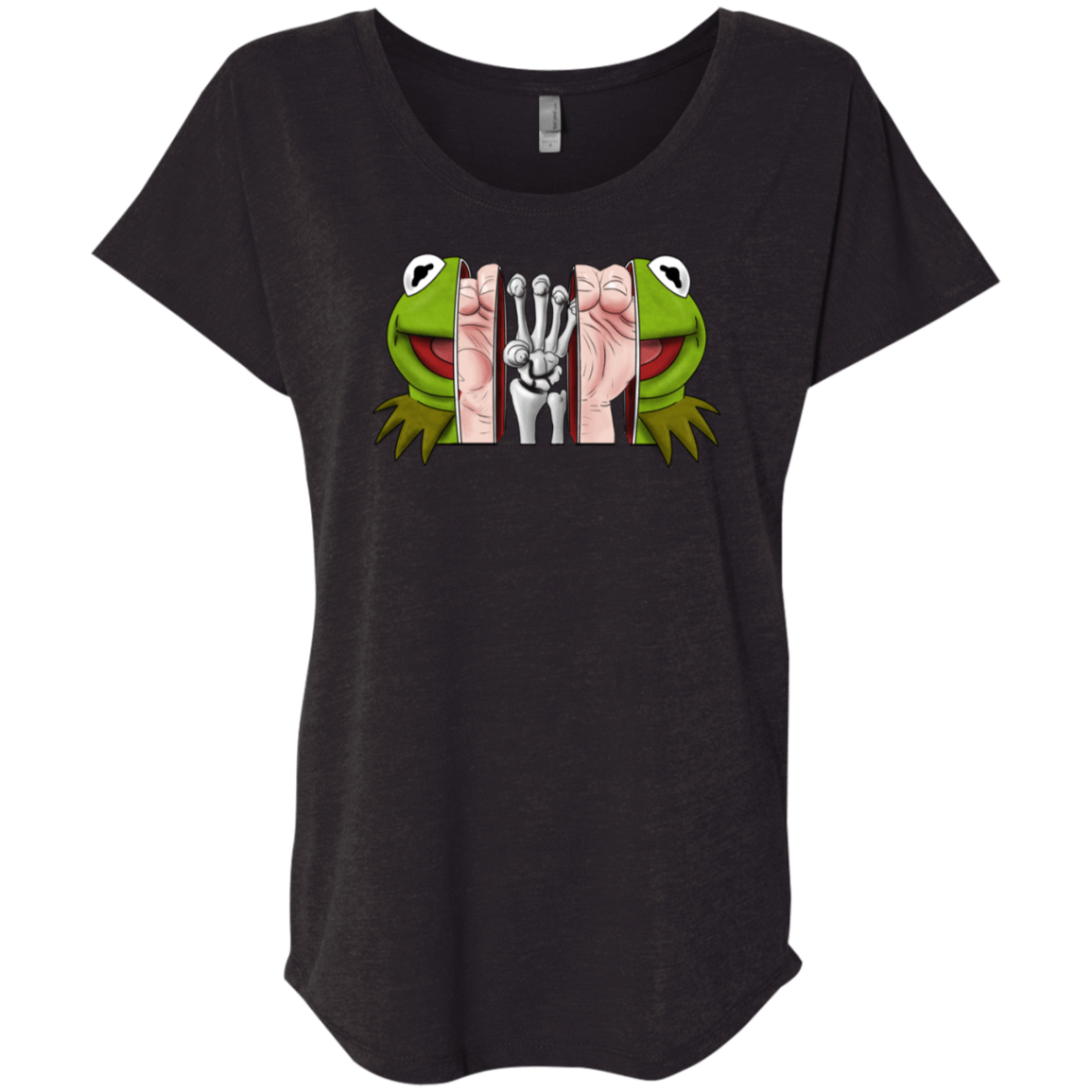 T-Shirts Vintage Black / X-Small Inside the Frog Triblend Dolman Sleeve