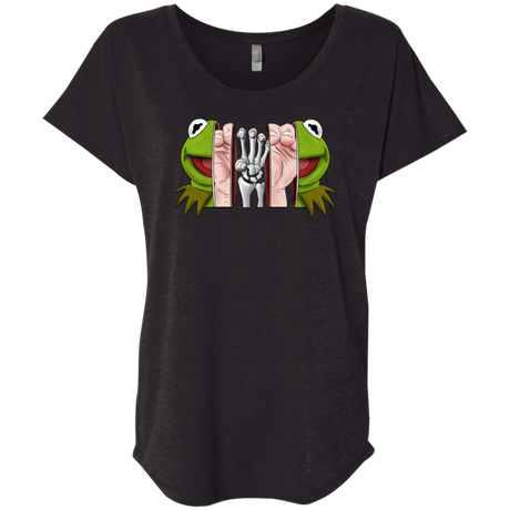 T-Shirts Vintage Black / X-Small Inside the Frog Triblend Dolman Sleeve