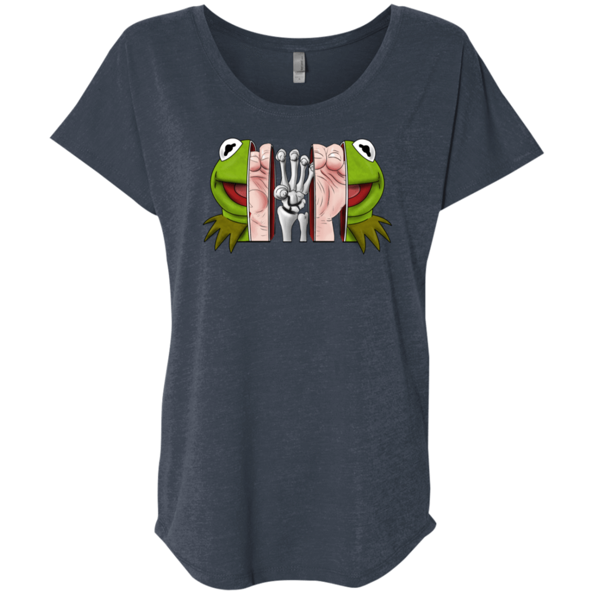 T-Shirts Vintage Navy / X-Small Inside the Frog Triblend Dolman Sleeve