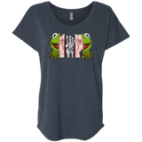 T-Shirts Vintage Navy / X-Small Inside the Frog Triblend Dolman Sleeve