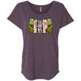 T-Shirts Vintage Purple / X-Small Inside the Frog Triblend Dolman Sleeve