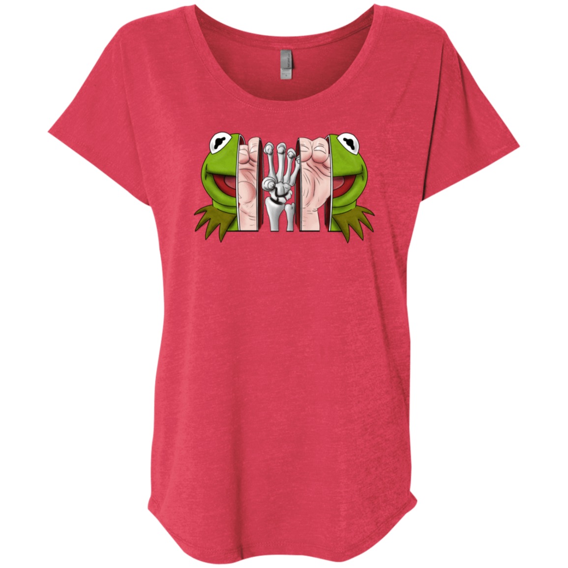 T-Shirts Vintage Red / X-Small Inside the Frog Triblend Dolman Sleeve