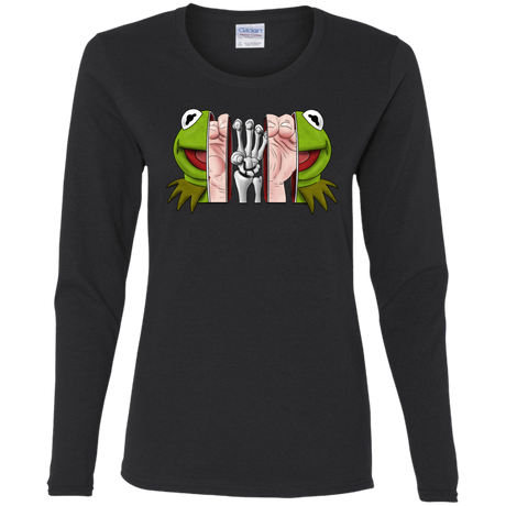 T-Shirts Black / S Inside the Frog Women's Long Sleeve T-Shirt