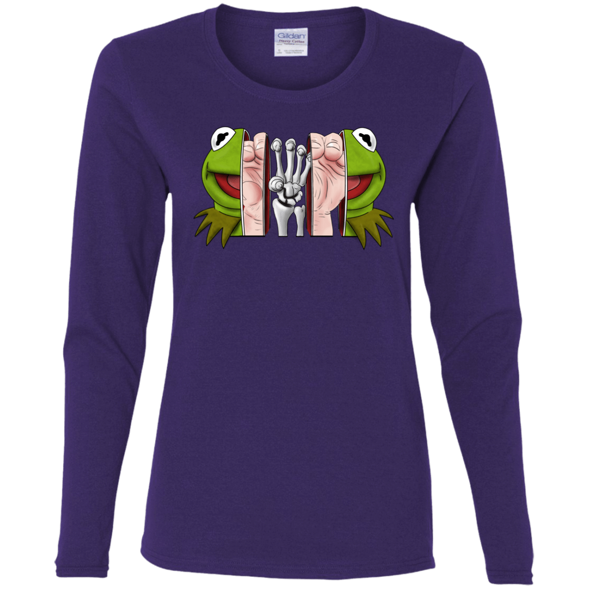 T-Shirts Purple / S Inside the Frog Women's Long Sleeve T-Shirt