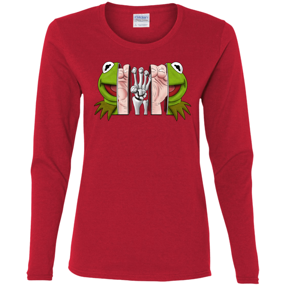 T-Shirts Red / S Inside the Frog Women's Long Sleeve T-Shirt