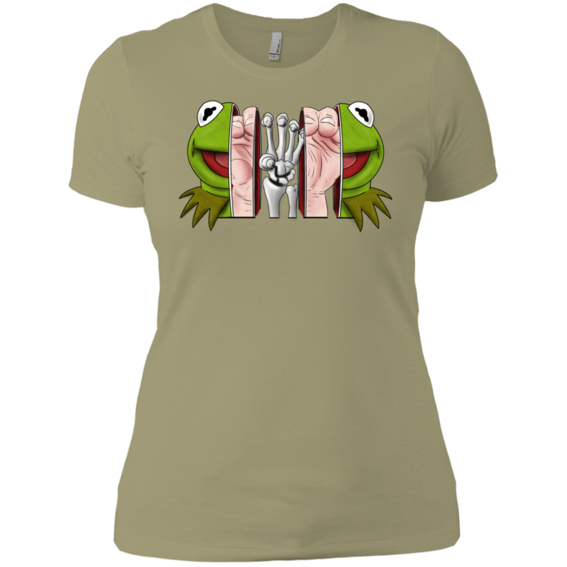 T-Shirts Light Olive / X-Small Inside the Frog Women's Premium T-Shirt