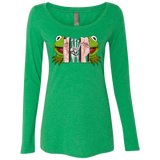 T-Shirts Envy / S Inside the Frog Women's Triblend Long Sleeve Shirt