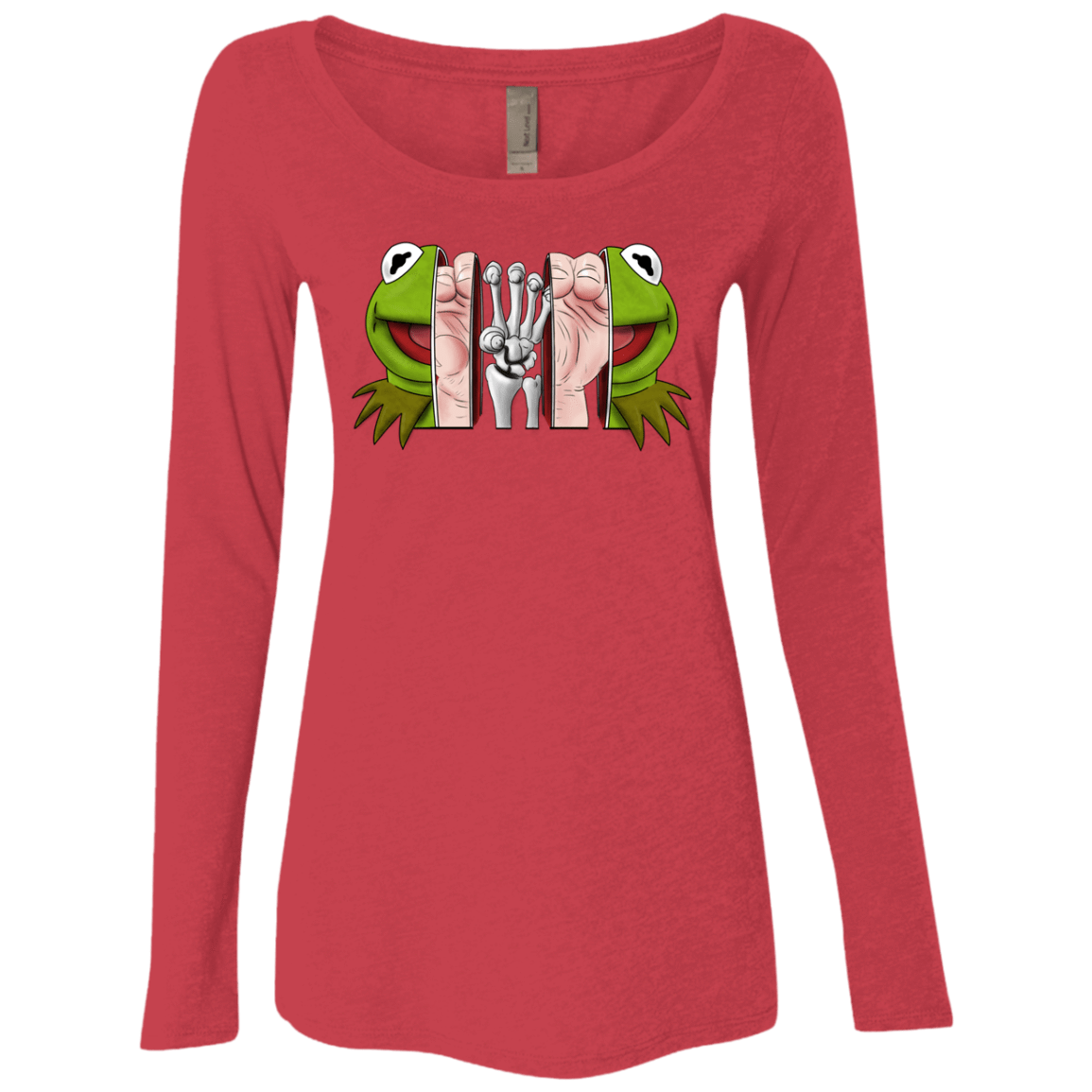 T-Shirts Vintage Red / S Inside the Frog Women's Triblend Long Sleeve Shirt