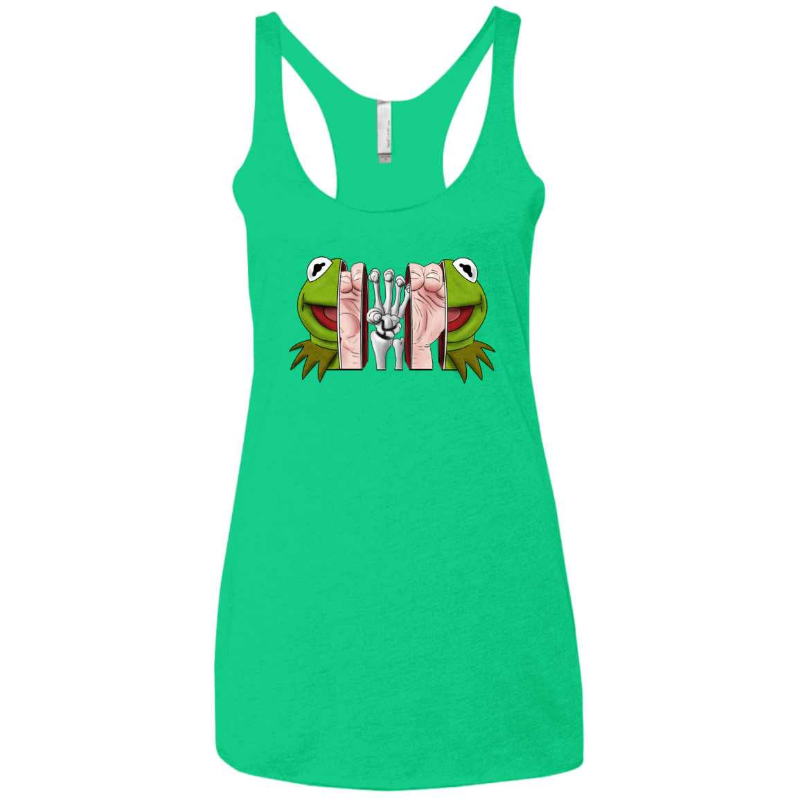 T-Shirts Envy / X-Small Inside the Frog Women's Triblend Racerback Tank