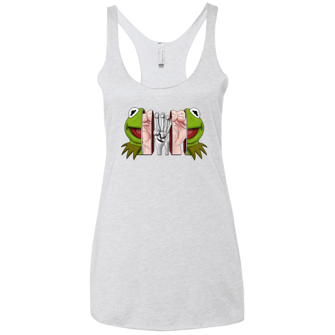 T-Shirts Heather White / X-Small Inside the Frog Women's Triblend Racerback Tank