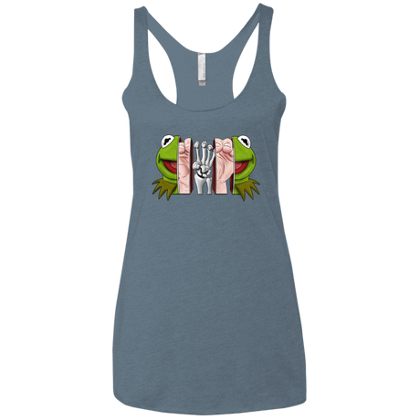 T-Shirts Indigo / X-Small Inside the Frog Women's Triblend Racerback Tank