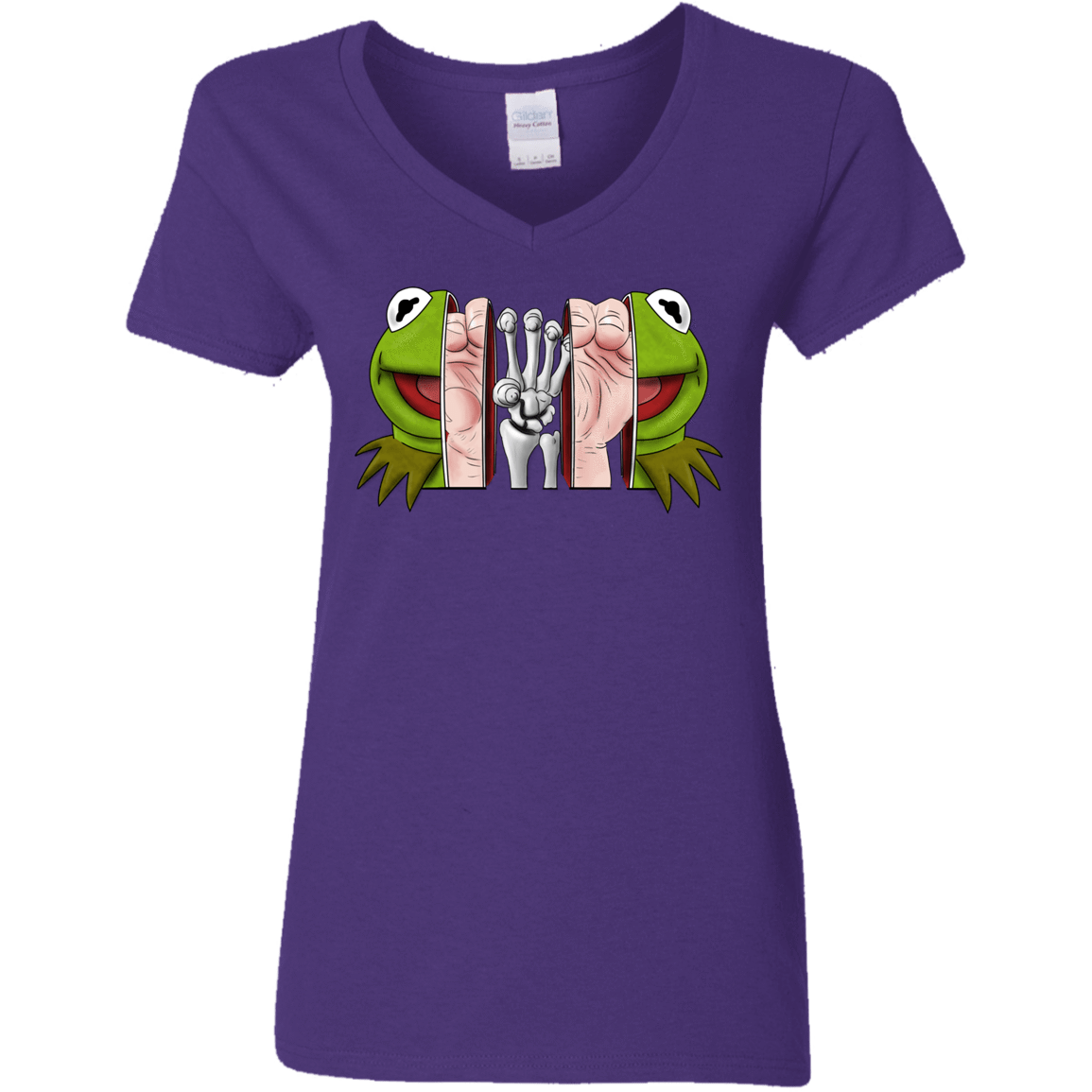 T-Shirts Purple / S Inside the Frog Women's V-Neck T-Shirt