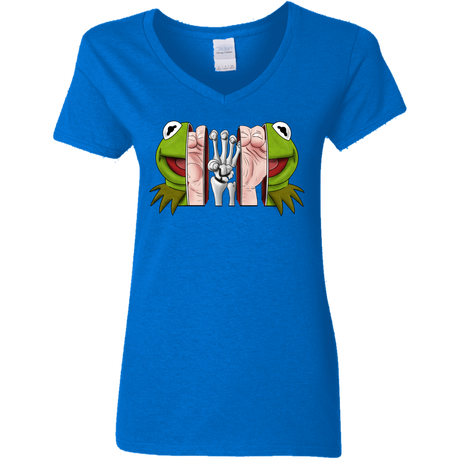 T-Shirts Royal / S Inside the Frog Women's V-Neck T-Shirt