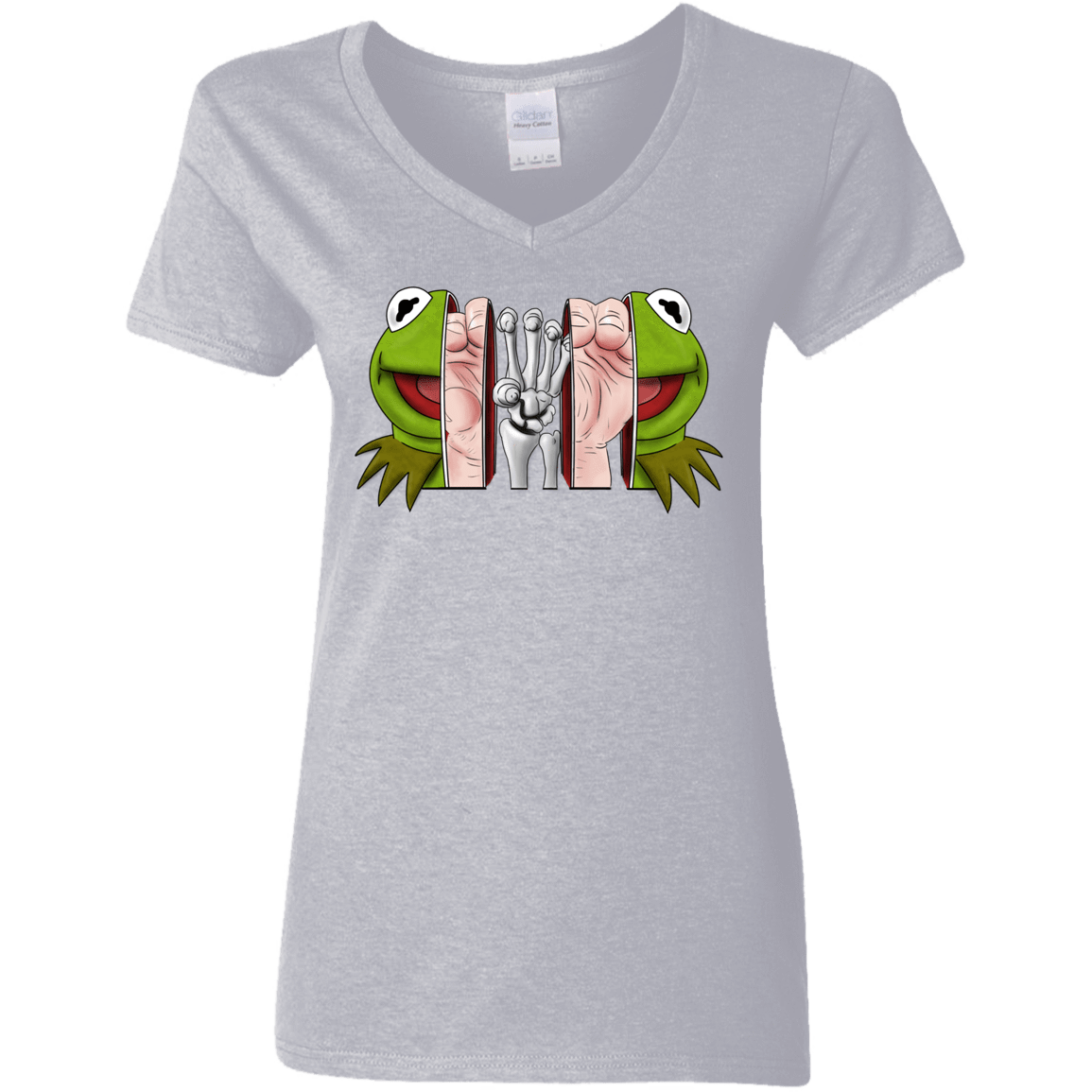 T-Shirts Sport Grey / S Inside the Frog Women's V-Neck T-Shirt