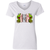 T-Shirts White / S Inside the Frog Women's V-Neck T-Shirt