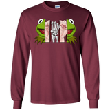 T-Shirts Maroon / YS Inside the Frog Youth Long Sleeve T-Shirt