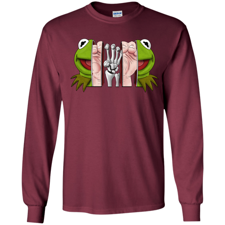 T-Shirts Maroon / YS Inside the Frog Youth Long Sleeve T-Shirt