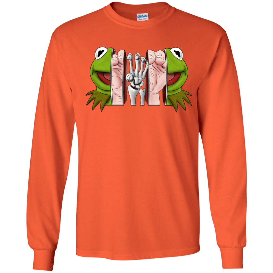 T-Shirts Orange / YS Inside the Frog Youth Long Sleeve T-Shirt