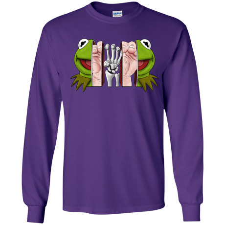 T-Shirts Purple / YS Inside the Frog Youth Long Sleeve T-Shirt