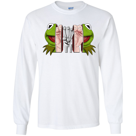 T-Shirts White / YS Inside the Frog Youth Long Sleeve T-Shirt