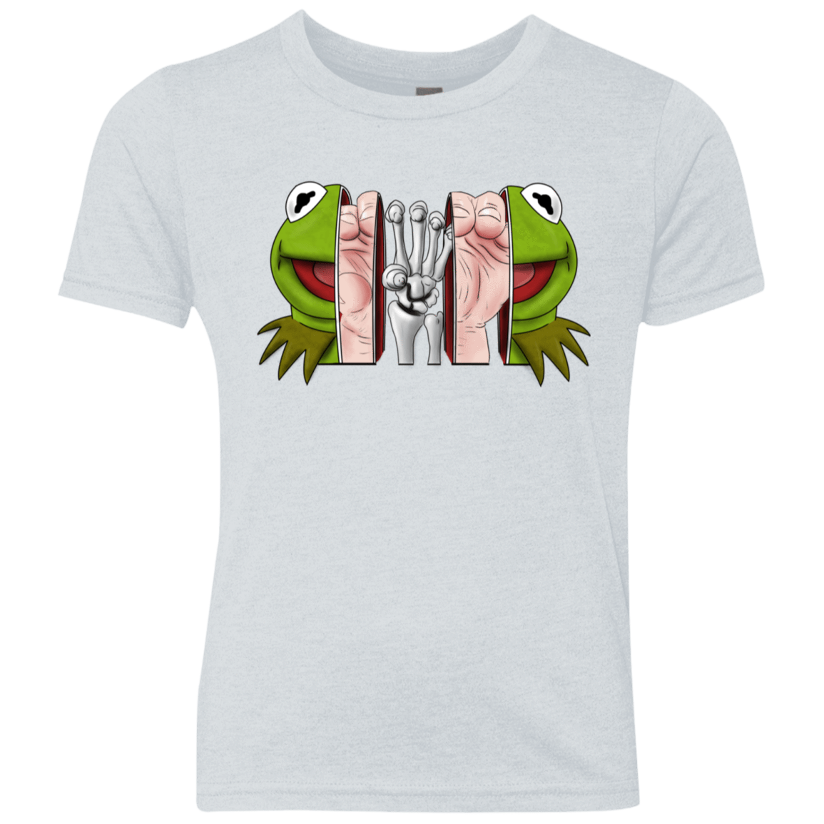 T-Shirts Heather White / YXS Inside the Frog Youth Triblend T-Shirt