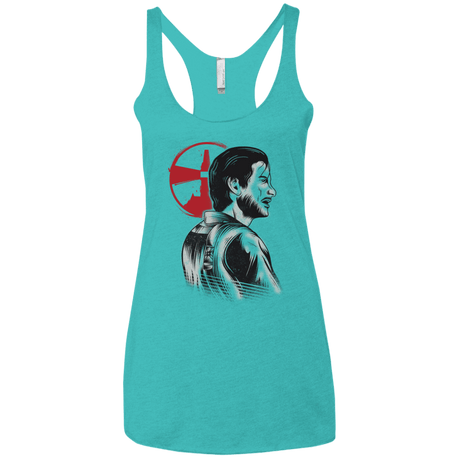 T-Shirts Tahiti Blue / X-Small Inside the Nightmare Women's Triblend Racerback Tank