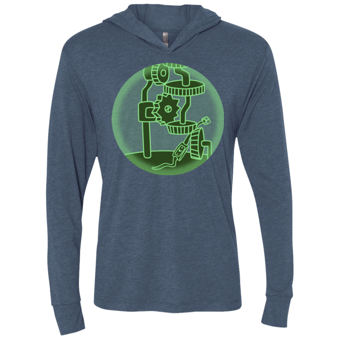 T-Shirts Indigo / X-Small Inside The Thief Triblend Long Sleeve Hoodie Tee