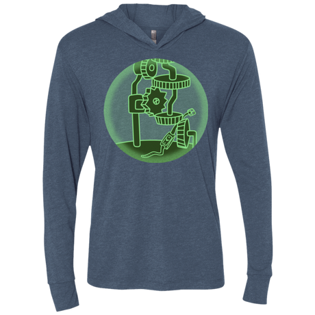 T-Shirts Indigo / X-Small Inside The Thief Triblend Long Sleeve Hoodie Tee