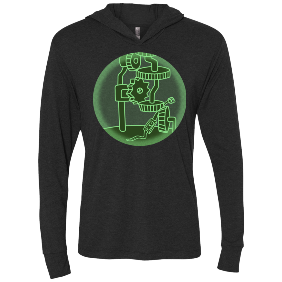 T-Shirts Vintage Black / X-Small Inside The Thief Triblend Long Sleeve Hoodie Tee