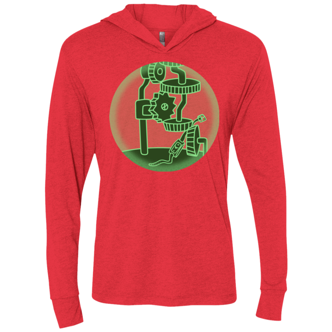 T-Shirts Vintage Red / X-Small Inside The Thief Triblend Long Sleeve Hoodie Tee