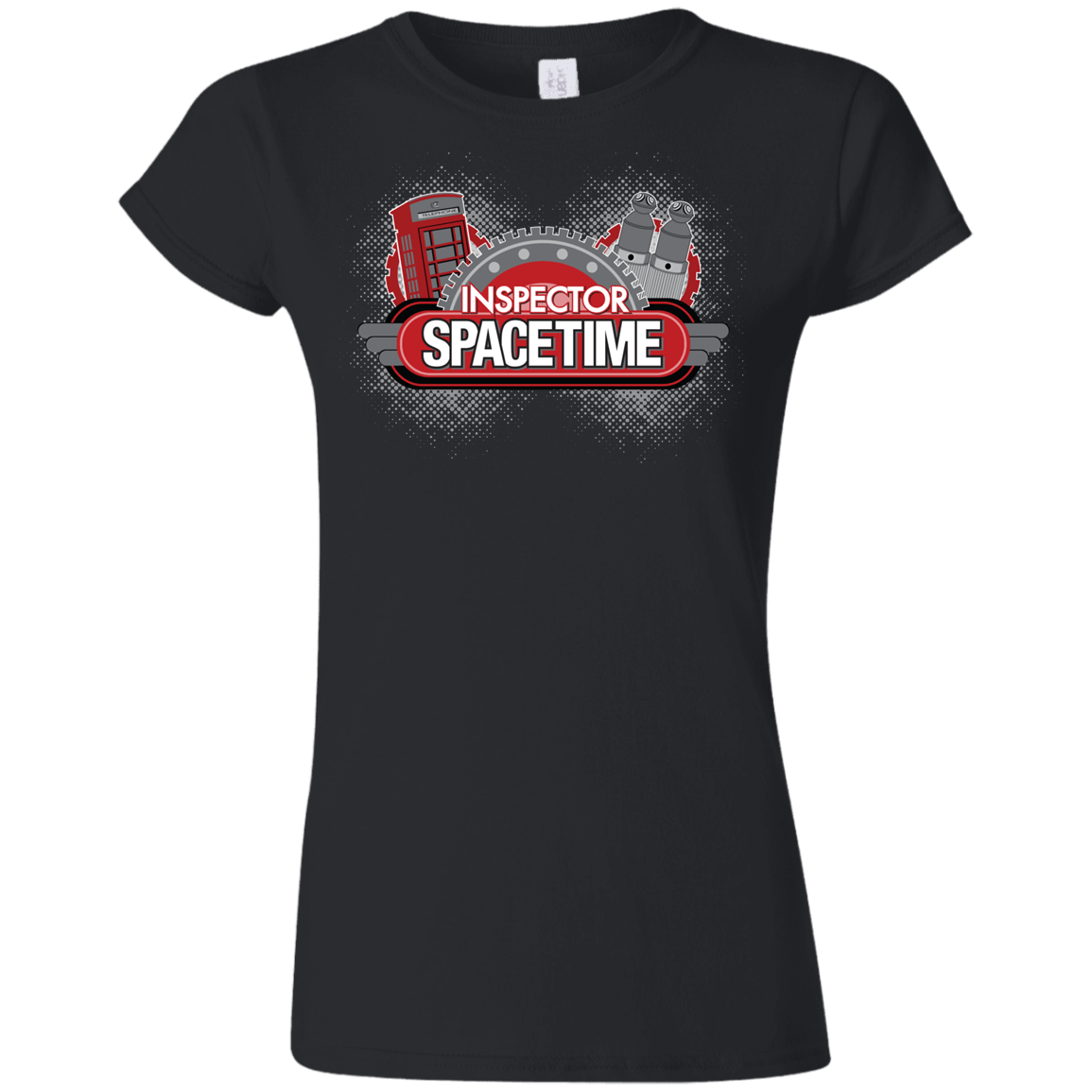 T-Shirts Black / S Inspector Spacetime Junior Slimmer-Fit T-Shirt