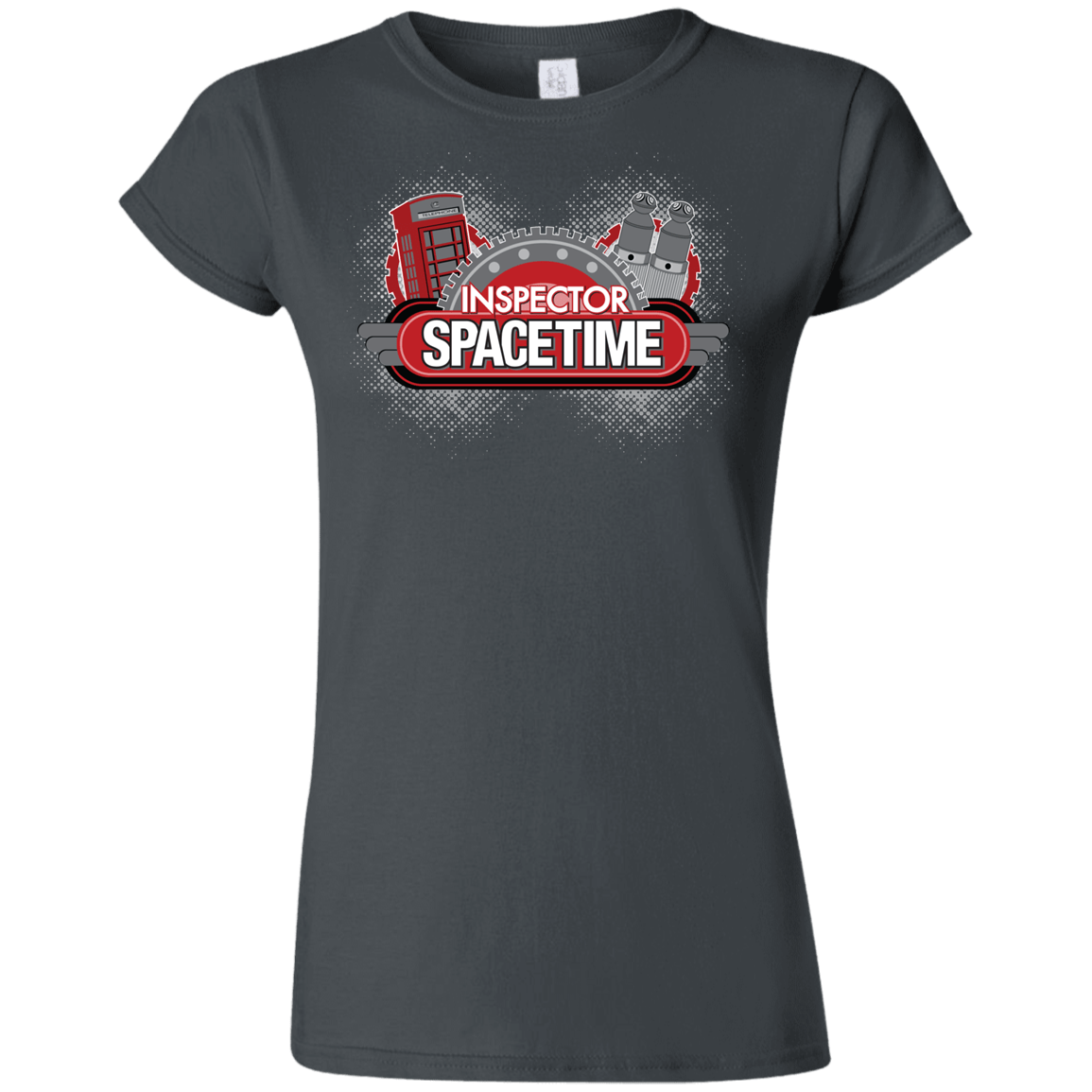 T-Shirts Charcoal / S Inspector Spacetime Junior Slimmer-Fit T-Shirt