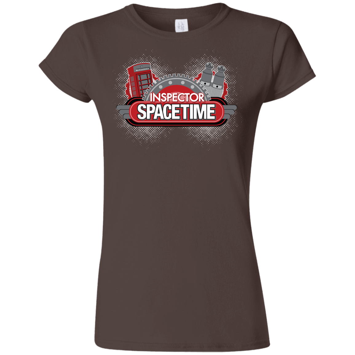 T-Shirts Dark Chocolate / S Inspector Spacetime Junior Slimmer-Fit T-Shirt