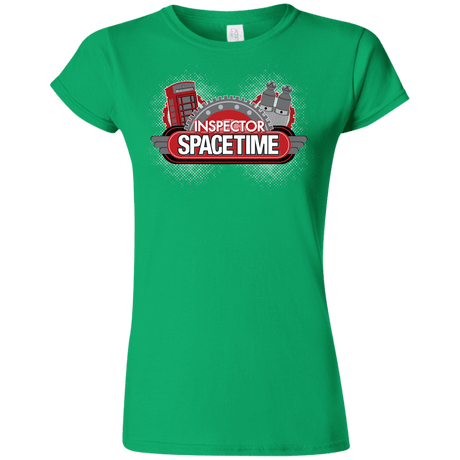 T-Shirts Irish Green / S Inspector Spacetime Junior Slimmer-Fit T-Shirt