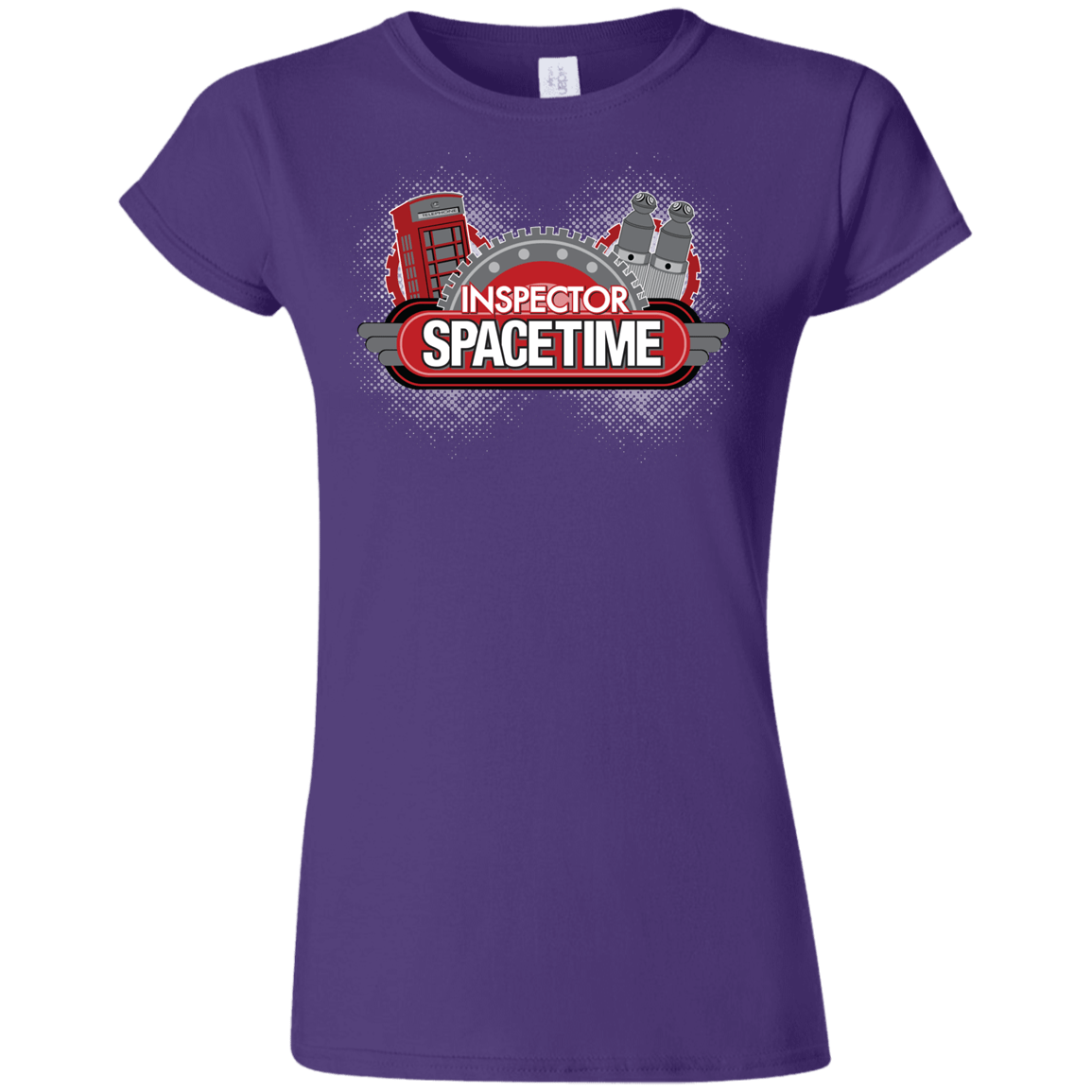 T-Shirts Purple / S Inspector Spacetime Junior Slimmer-Fit T-Shirt